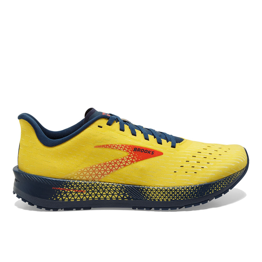 Men's Brooks Hyperion Tempo, Maize/Titan/Cherry Tomato, 9.5 D Medium