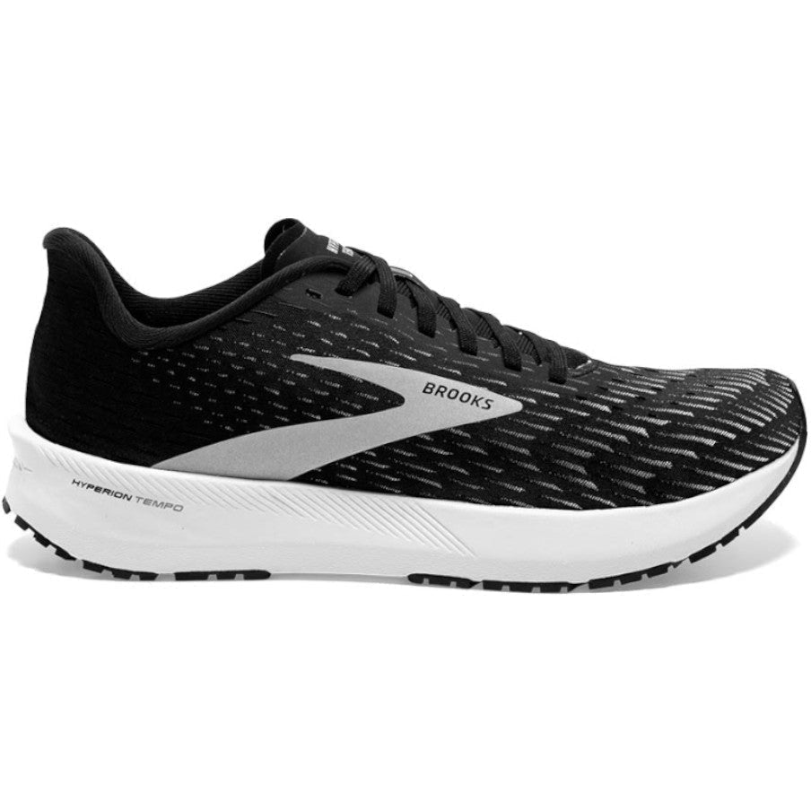 Men's Brooks Hyperion Tempo, Black/Silver/White, 11.5 D Medium