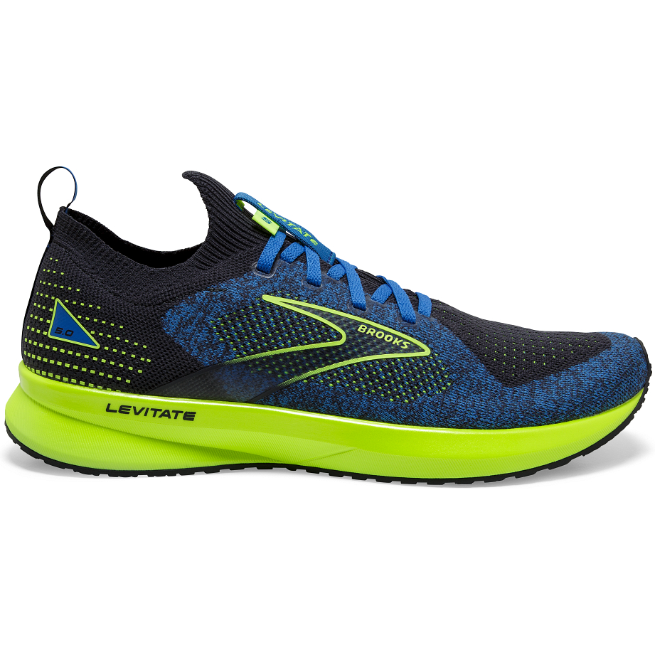 Men's Brooks Levitate Stealthfit 5, India Ink/Blue/Nightlife, 10 D Medium