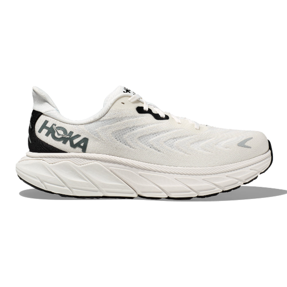 Men's Hoka One One Arahi 6, Blanc De Blanc/Steel Wool, 11.5 D Medium