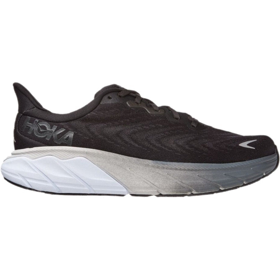 Men's Hoka One One Arahi 6, Black/White, 12.5 2E Wide