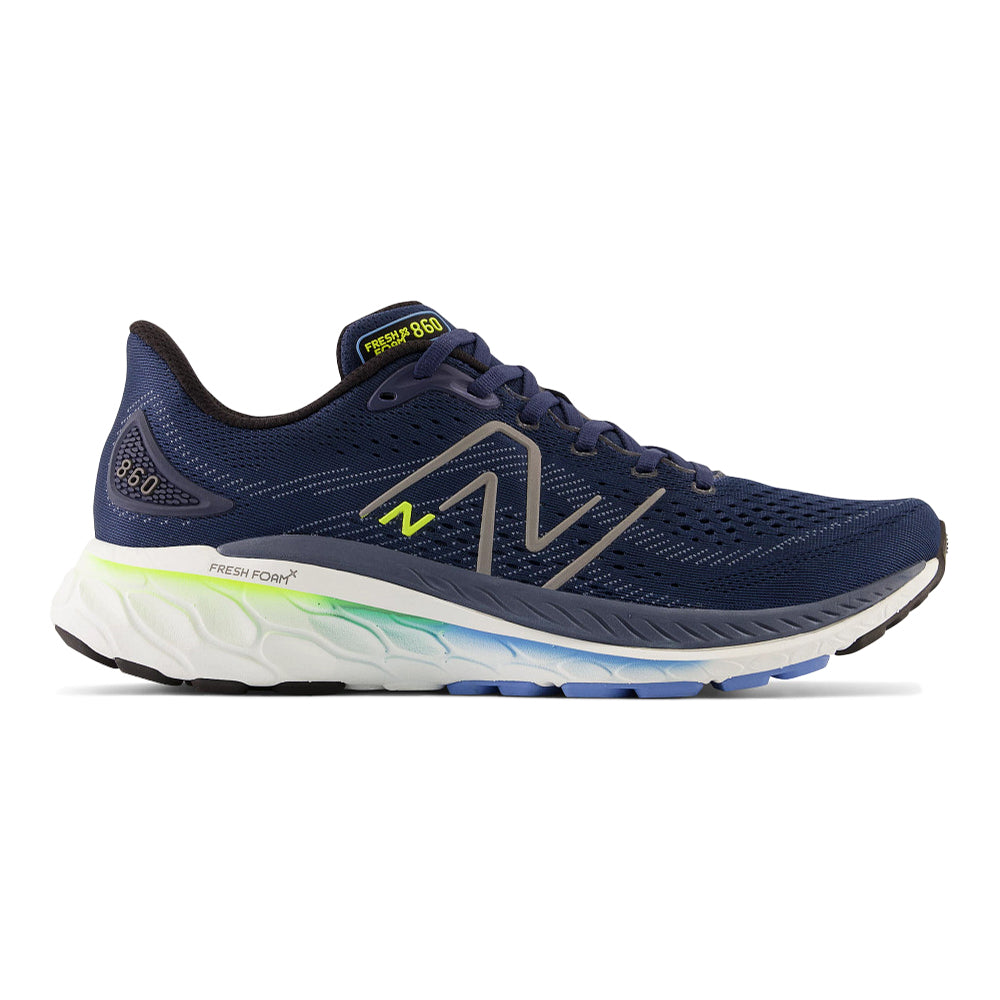 Men's New Balance Fresh Foam X 860v13, NB Navy/Dark Silver Metallic, 12 D Medium