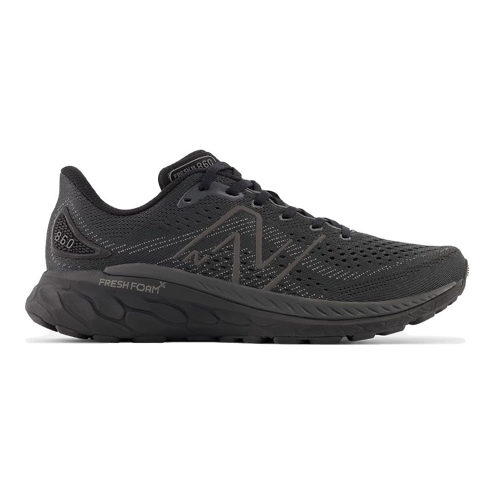 Men's New Balance Fresh Foam X 860v13, Black, 8.5 2E Wide