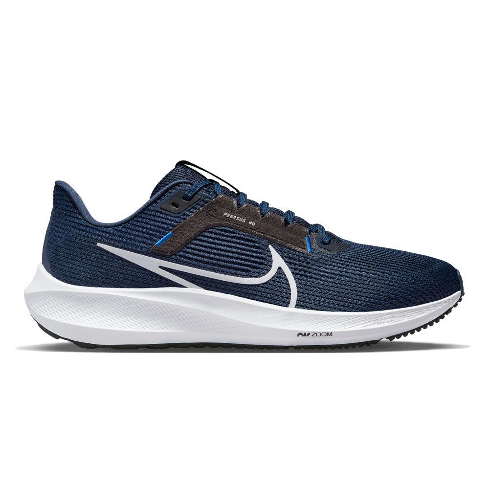 Men's Nike Pegasus 40, Midnight Navy/Pure Platinum-Black, 12 D Medium