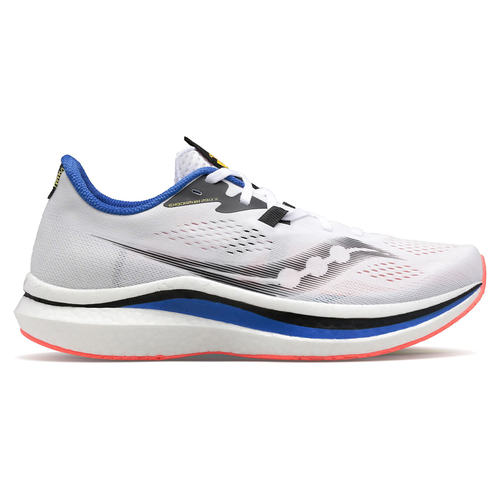 Men's Saucony Endorphin Pro 2, White Black Vices, 11 D Medium