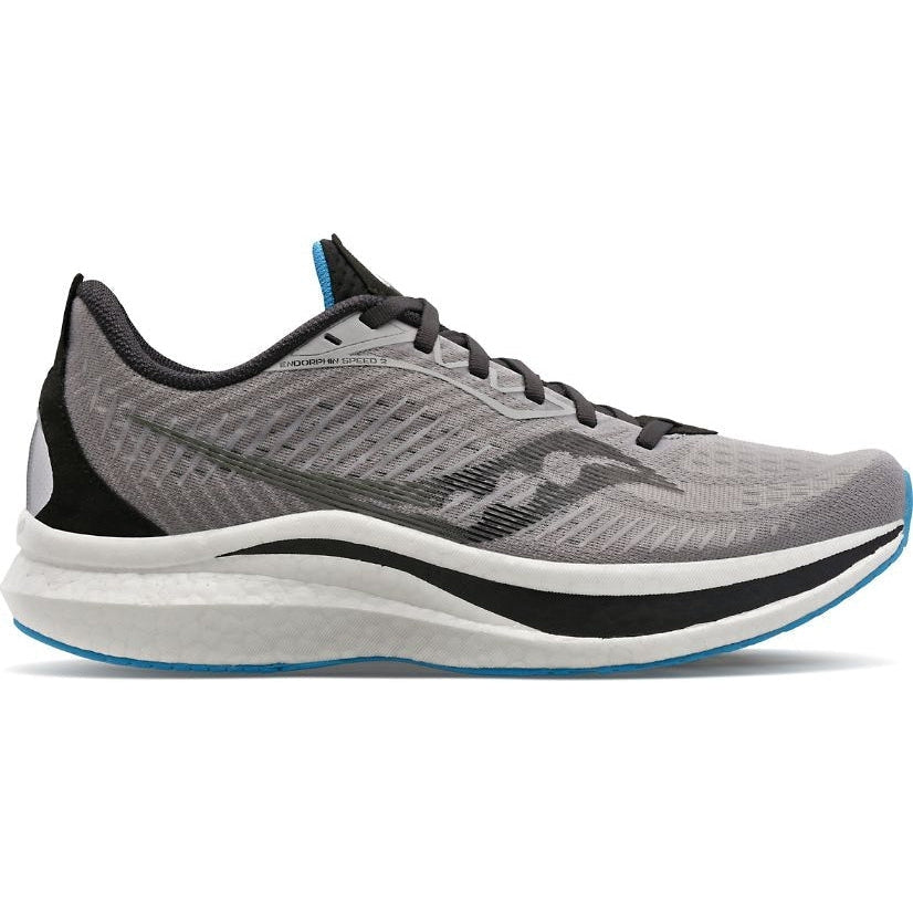 Men's Saucony Endorphin Speed 2, ALLOY/TOPAZ, 11 D Medium
