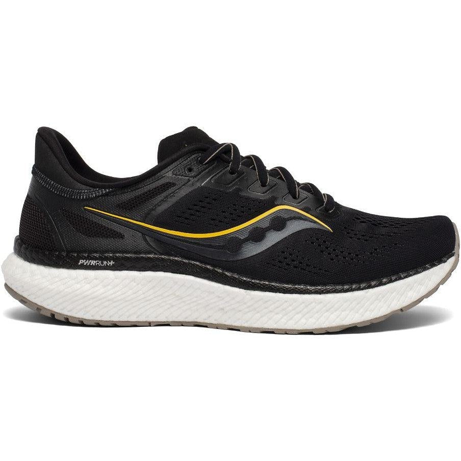 Men's Saucony Hurricane 23, Black/Vizigold, 12.5 2E Wide
