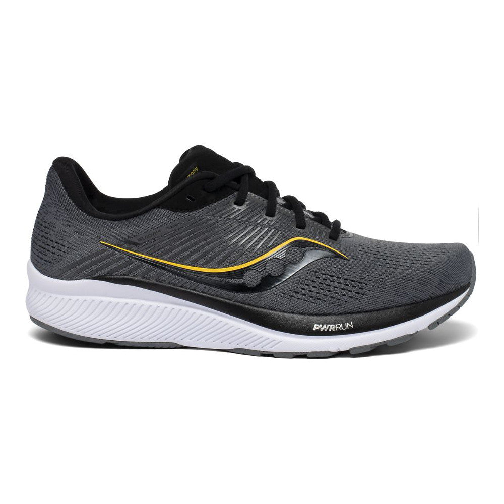 Men's Saucony Guide 14, Coal/Vizigold, 13 D Medium