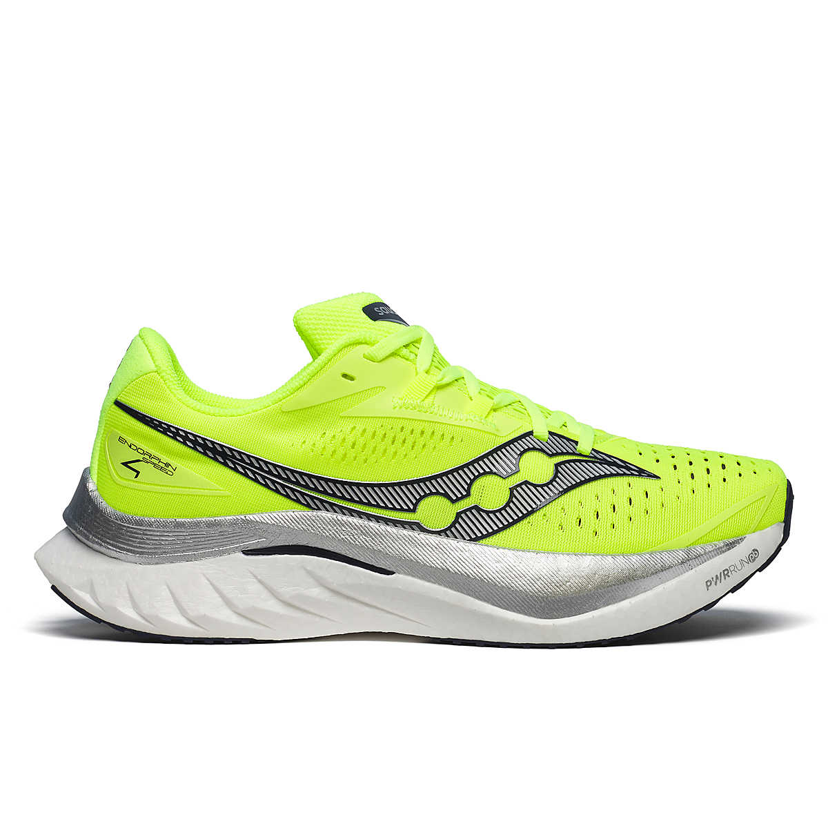 Men's Saucony Endorphin Speed 4, Citron/Navy, 10.5 D Medium