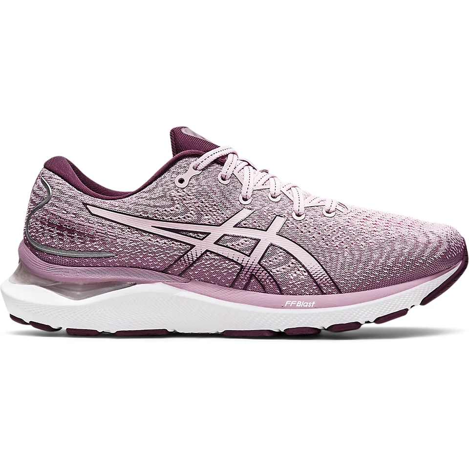 Women's Asics Gel-Cumulus 24, Barely Rose/Deep Plum, 9 B Medium