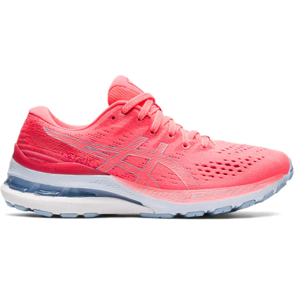 Women's Asics Gel-Kayano 28, Blazing Coral/Mist, 8 B Medium