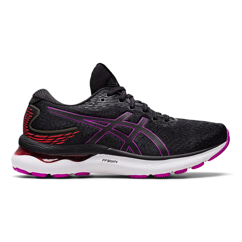Women's Asics GEL-Nimbus 24, Black/Orchid, 6.5 B Medium
