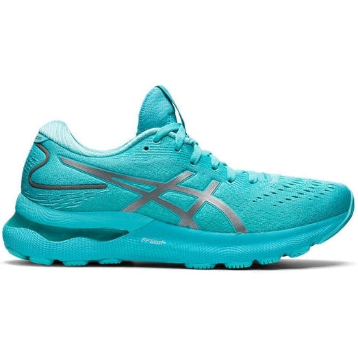 Women's Asics Gel-Nimbus 24 Lite-Show, Lite-Show/Ice Mint, 10.5 B Medium