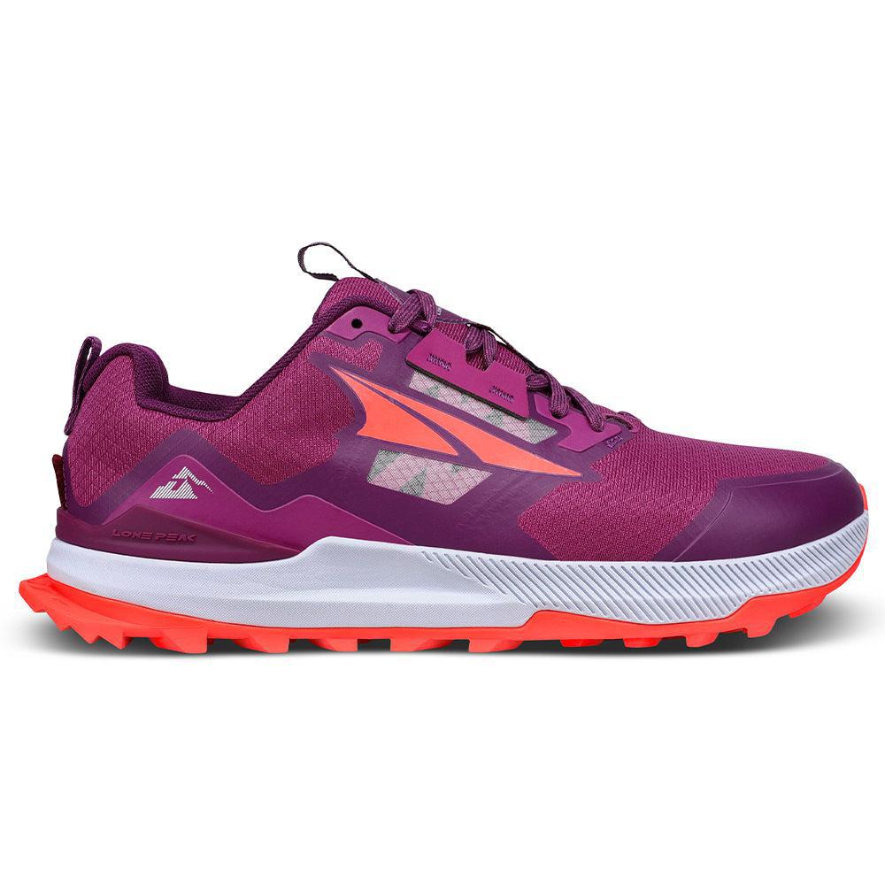 Women's Altra Lone Peak 7, Purple/Orange, 9.5 B Medium