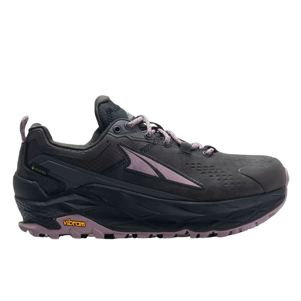 Women's Altra Olympus 5 Low GTX, Gray/Black, 8 B Medium