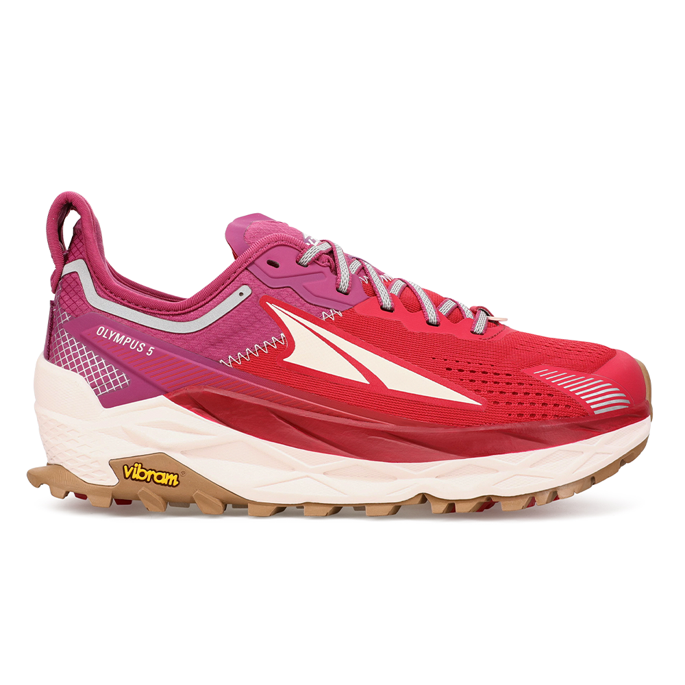 Women's Altra Olympus 5, Raspberry, 8 B Medium