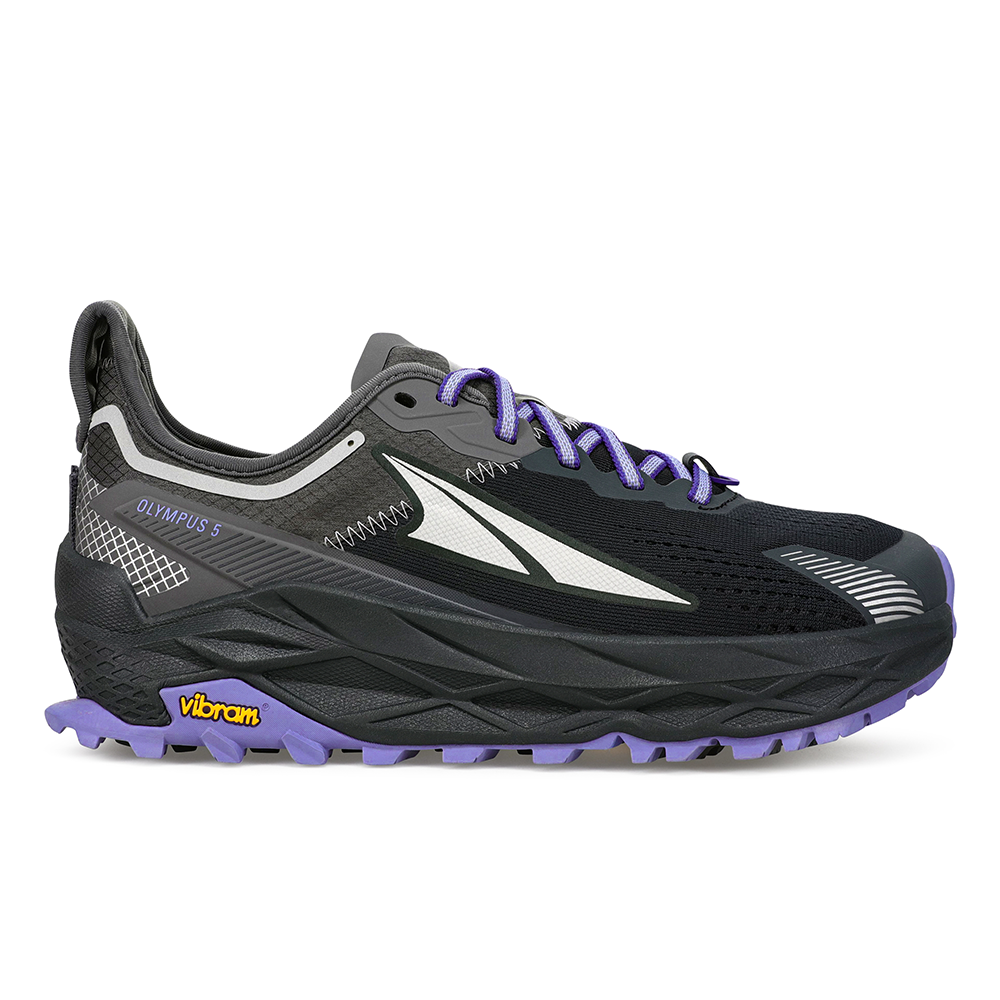 Women's Altra Olympus 5, Black/Gray, 8 B Medium