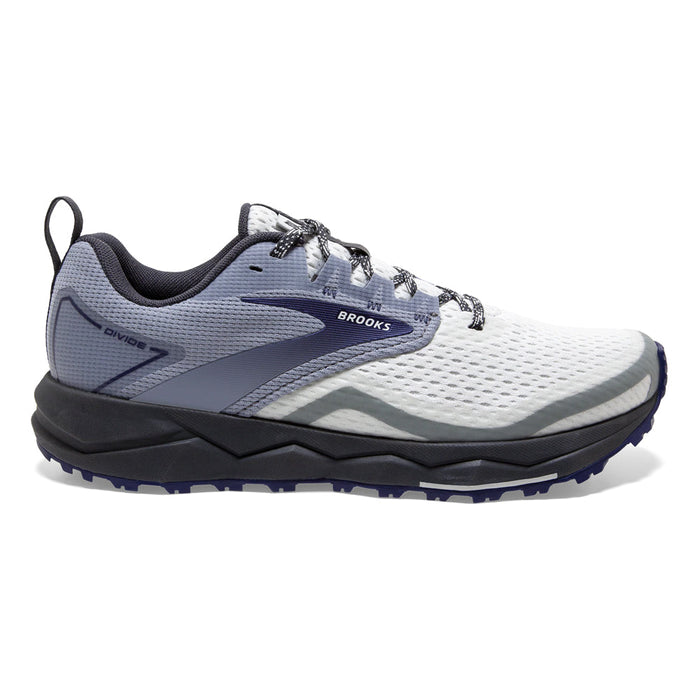 Women's Brooks Divide 2, Grey/Dawn/Blue Ribbon, 7 B Medium
