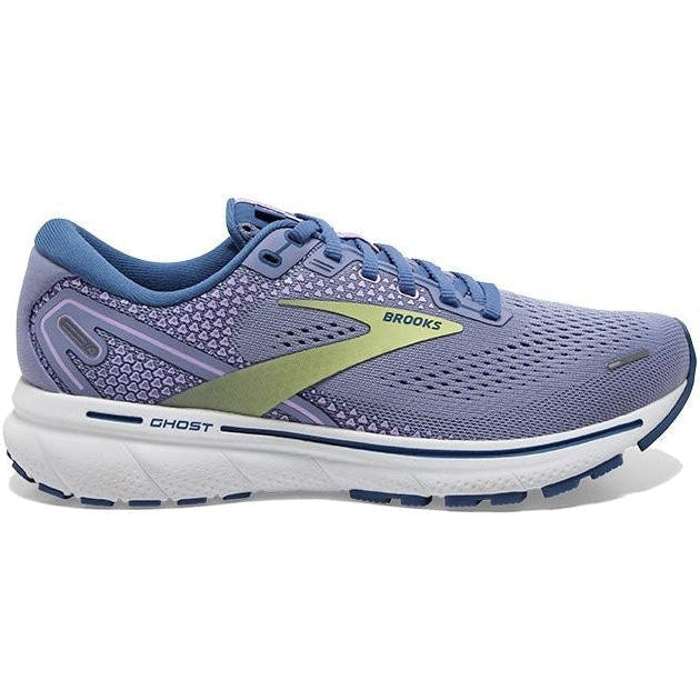 Women's Brooks Ghost 14, Purple Impression/Dutch/Lime, 8.5 B Medium