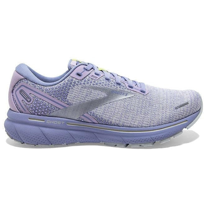Women's Brooks Ghost 14, Lilac/Purple/Lime, 8.5 B Medium