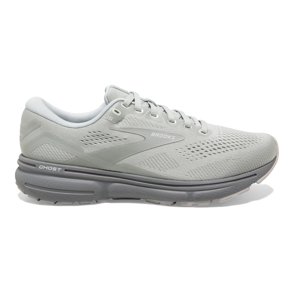 Women's Brooks Ghost 15, Illusion/White, 8.5 B Medium