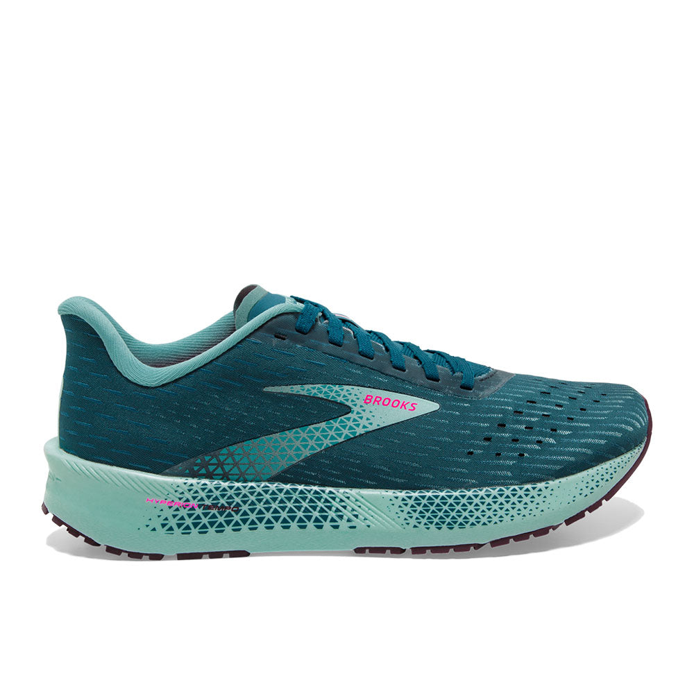 Women's Brooks Hyperion Tempo, Blue Coral/Blue Light/Pink, 9 B Medium
