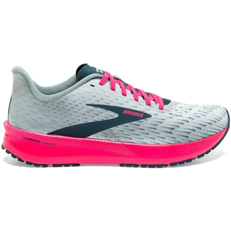 Women's Brooks Hyperion Tempo, Ice Flow/Navy/Pink, 7.5 B Medium