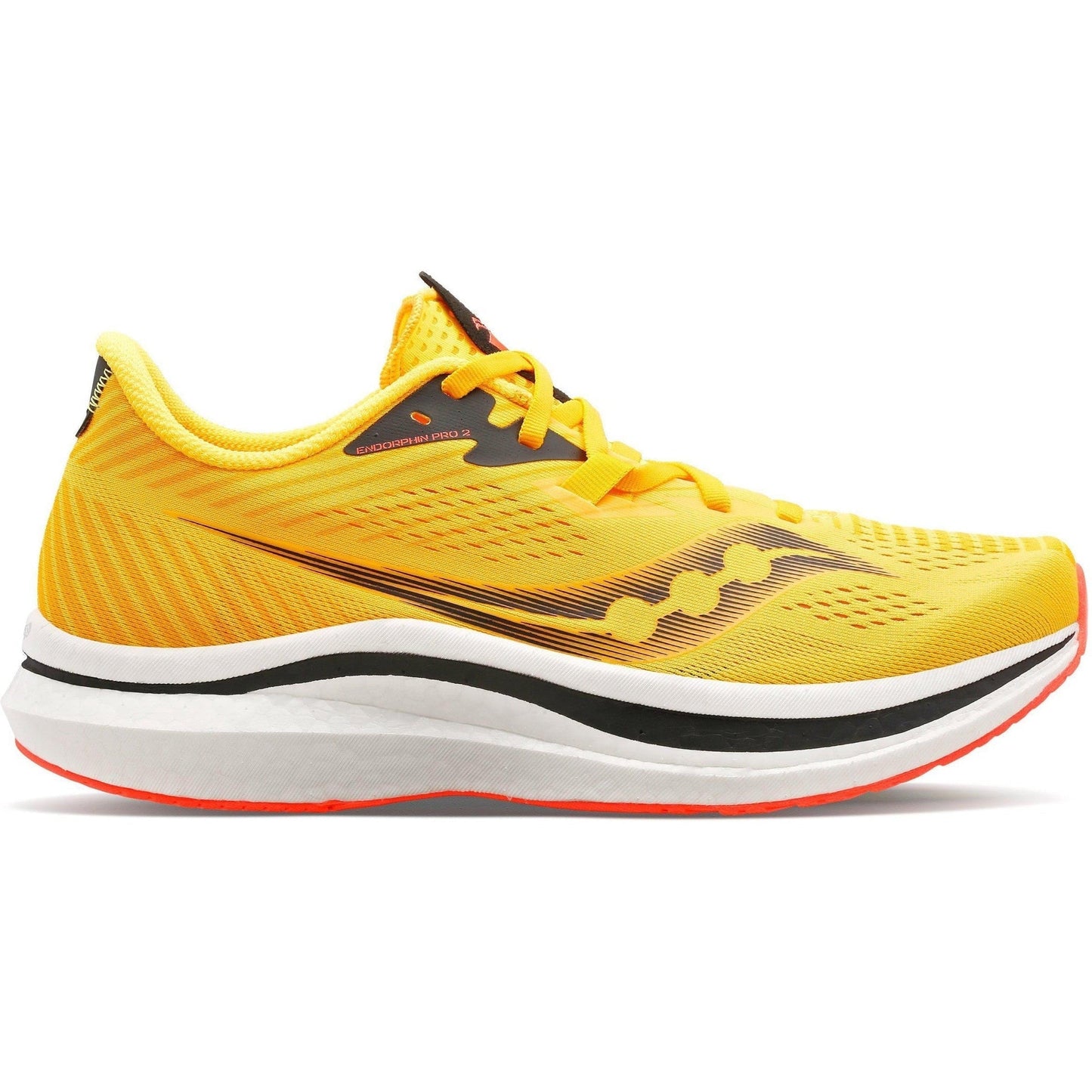 Women's Saucony Endorphin Pro 2, ViZiGold/ViZiRed, 7 B Medium