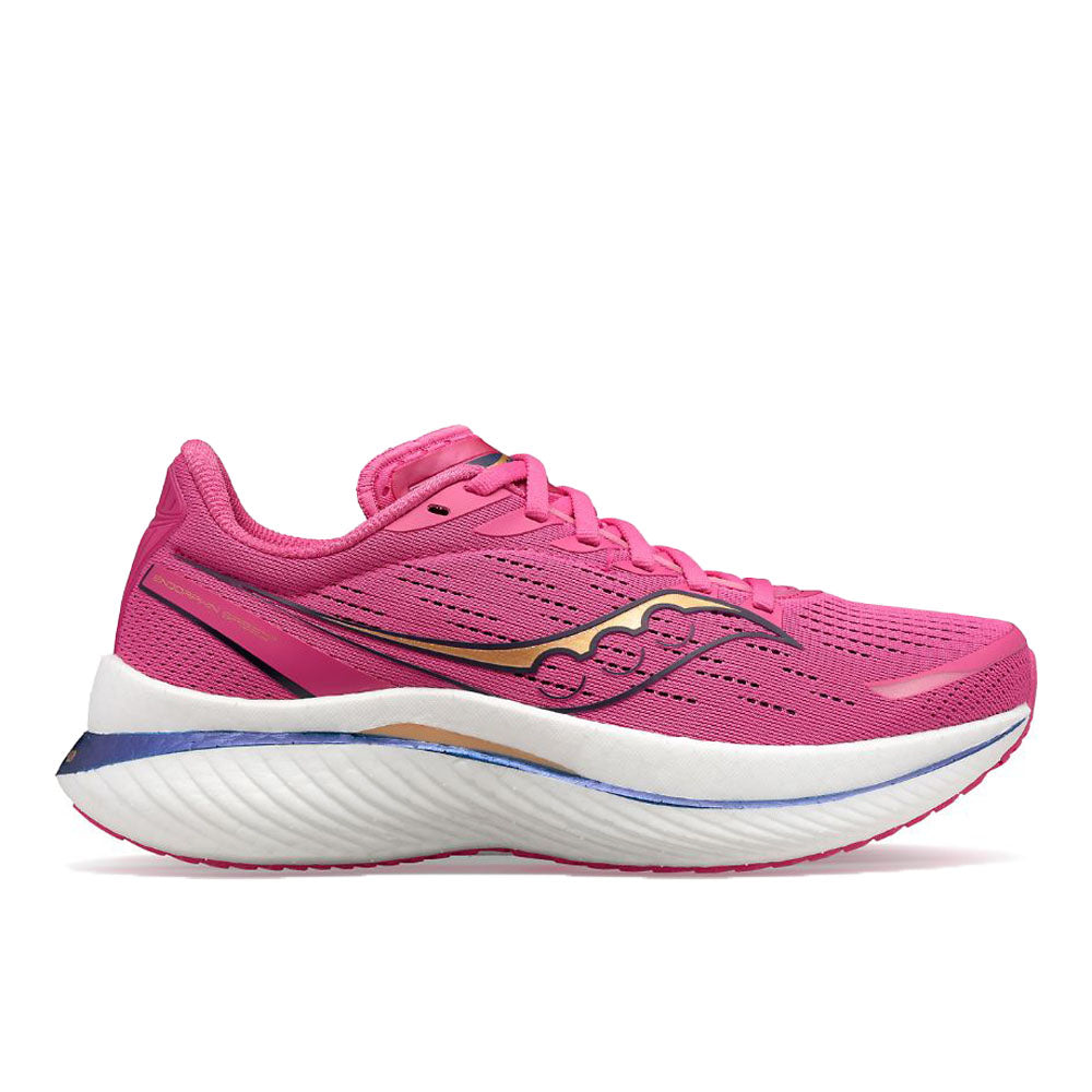 Women's Saucony Endorphin Speed 3, Shadow/Razzle, 9 B Medium