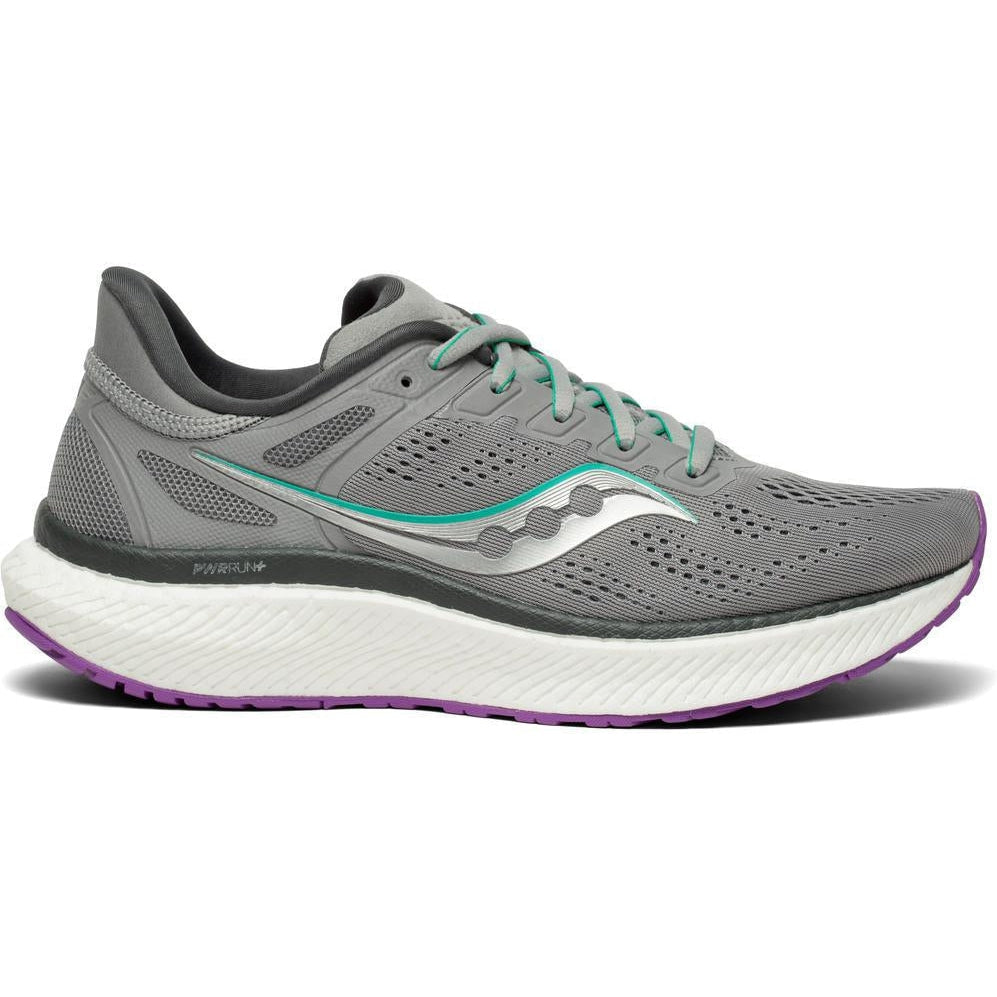 Women's Saucony Hurricane 23, Fog/Ultraviolet, 9 B Medium