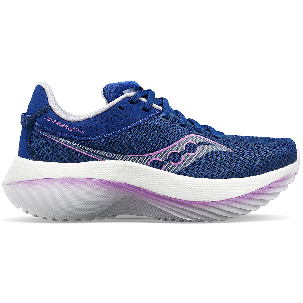 Women's Saucony Kinvara Pro, Indigo/Mauve, 8 B Medium