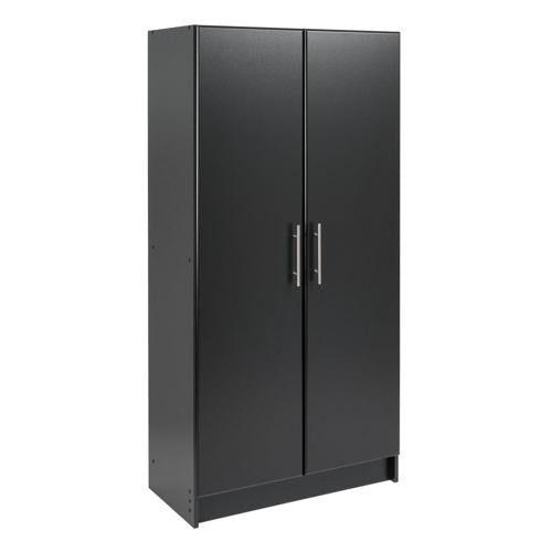 Prepac Elite Home Utility Storage Cabinet, 32 W x 65 H x 16 D, Black