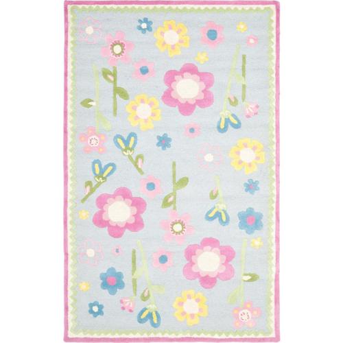 SAFAVIEH Kids Roslyn Floral Area Rug, Blue/Multi, 4'*6'