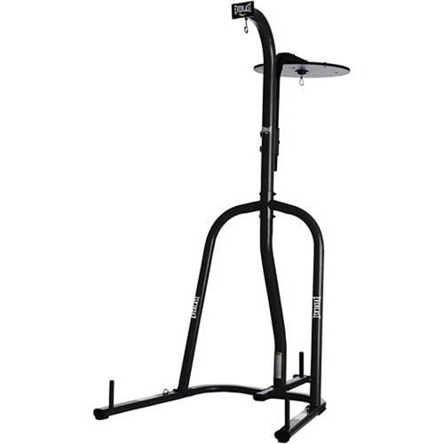 Everlast Dual-Station Heavy Bag Stand, Black Steel