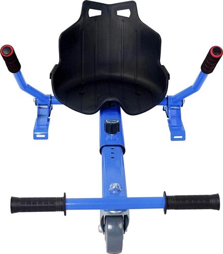 HoverTech 1 Go Cart Adjustable Seat Attachment for 6.5 Hover-Board Buggy - Blue