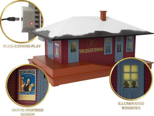 Lionel Polar Express Plug Expand Play Illuminated Passenger Station Accessory