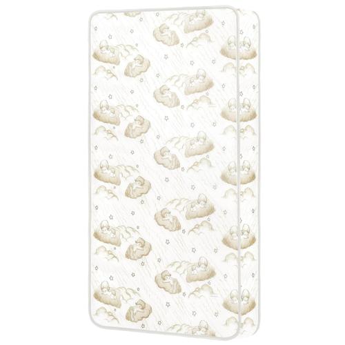 Dream On Me Sweet Dreams 6 88 Coil Spring Crib and Toddler Bed Mattress Brown