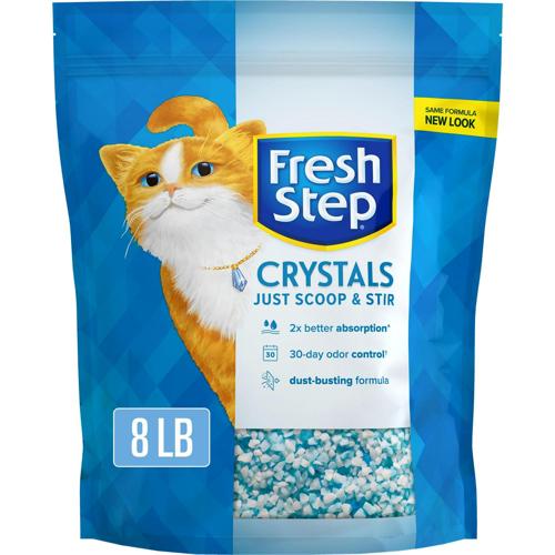 Fresh Step Crystals, Premium Cat Litter, Scented, 8 Pounds