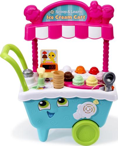 LeapFrog Scoop and Learn Ice Cream Cart, Play Kitchen Toy for Kids