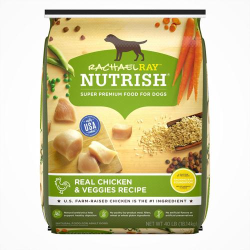 Rachael Ray Nutrish Real Chicken and Veggies Recipe Dry Dog Food, 40 lb. Bag (Packaging May Vary)