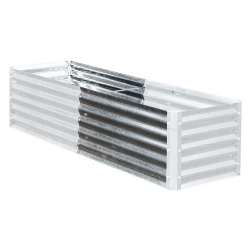 Earthmark 40*36*17 Silver Steel Raised Garden Kit