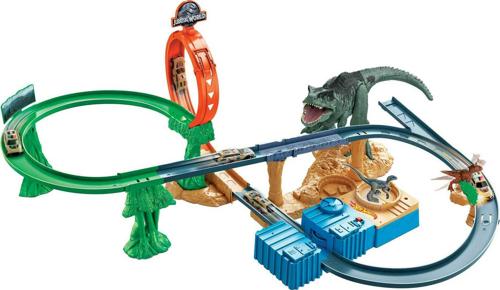 Hot Wheels Jurassic World Clash a N Crash Track Set, For Kids 3 Years Old and Up