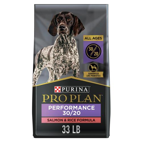 Purina Pro Plan High Energy, High Protein Dog Food, SPORT 30/20 Salmon and Rice Formula, 33 lb. Bag