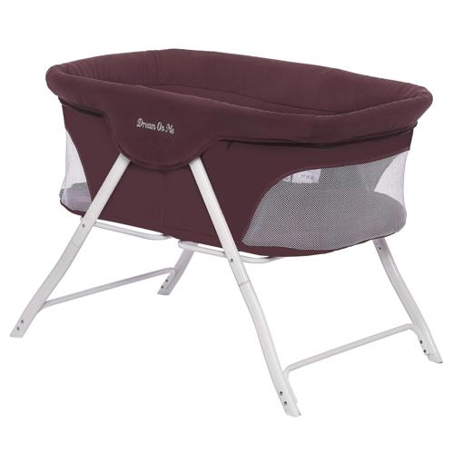 Dream On Me Traveler Portable Bassinet In Berry
