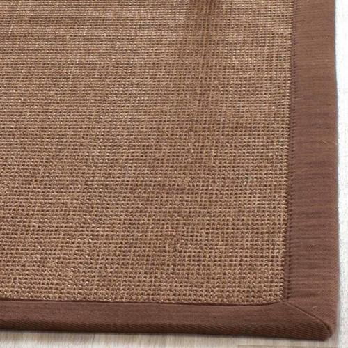 SAFAVIEH Natural Fiber Forrester Border Sisal Area Rug, Brown, 2'6*4'