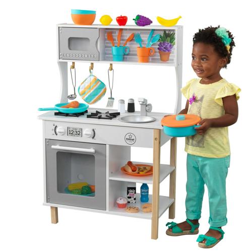 KidKraft All Time Play Kitchen with 38 Piece Accessory Play Set