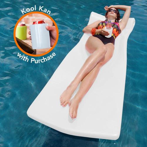 Texas Recreation Foam Super-Soft Kool Pool Float, White