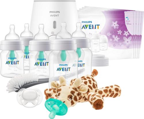 Philips Avent Anti-colic Baby Bottle with AirFree Vent All In One Gift Set, SCD308/01