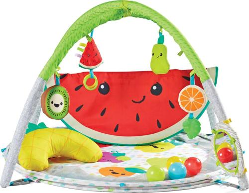 Infantino 4-in-1 Jumbo Activity Gym and Ball Pit, Fruit for Babies 0 Months+, Multicolor, Unisex