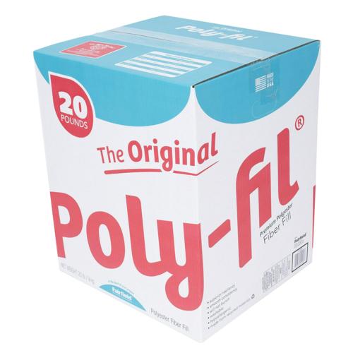The Original Poly-filA Premium Polyester Fiber Fill by Fairfield, 20 Pound Box
